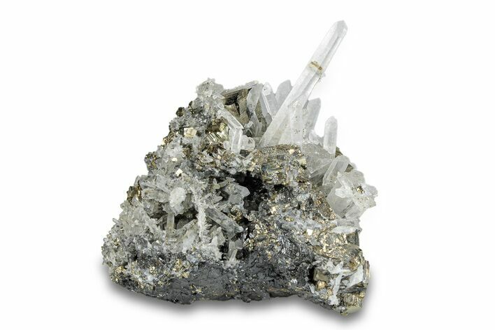 Quartz with Pyrite and Sphalerite - Peru #290192